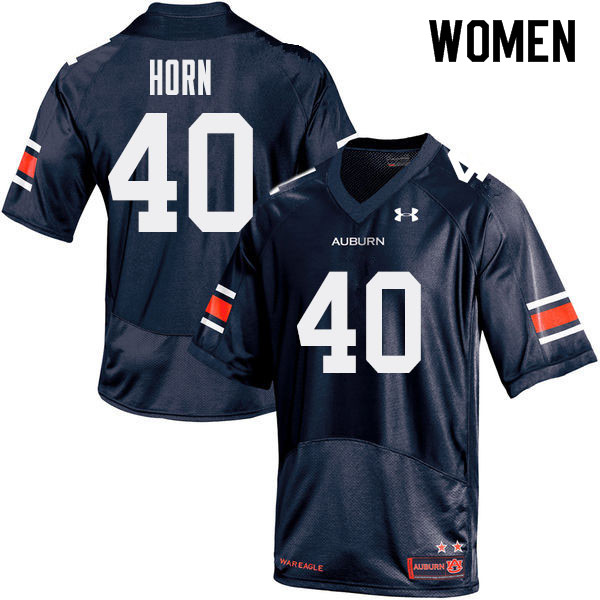 Women Auburn Tigers #40 Beau Horn College Football Jerseys Sale-Navy